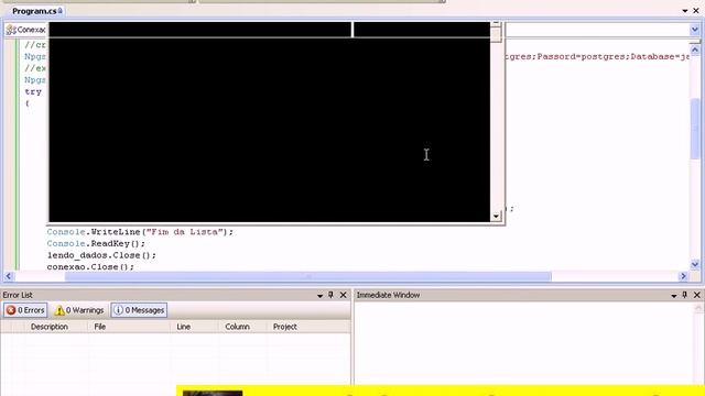 aula 3360 c# PostgreSQL NpgsqlConnection NpgsqlCommand NpgsqlDataReader Listando Dados смотреть онлайн