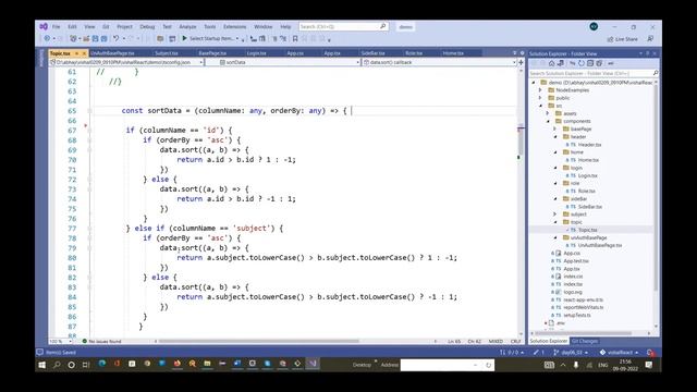React - Grid Sorting Improved смотреть онлайн