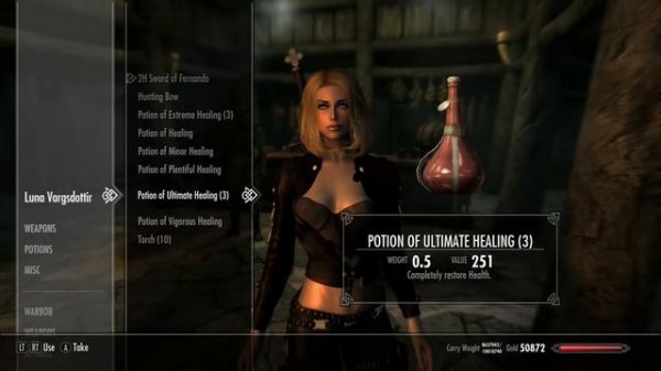 Luna Vargsdottir Standalone Follower - Blonde Skyrim SE Xbox One/PC Mods