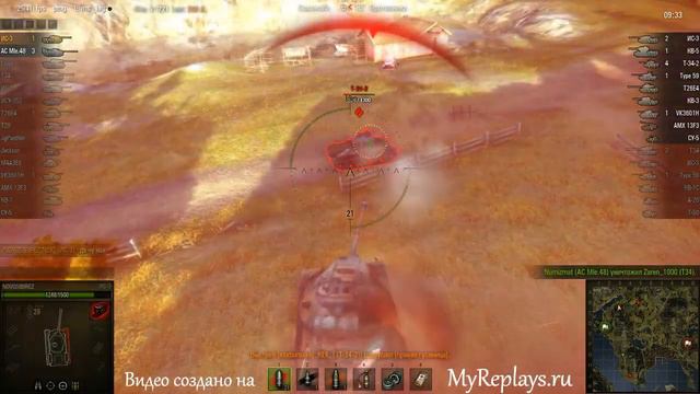 WOT: Фьорды - ИС-3 - 9 фрагов - смотреть онлайн