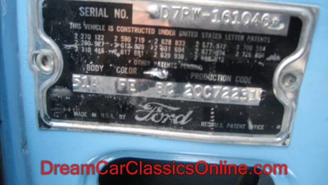 1957 FORD FAIRLANE 500 - BEAUTIFUL BLUE RETRACTABLE смотреть онлайн