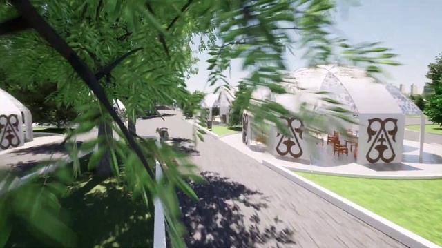 "Манас" айылы Эскизный проект.... Manas village Sketch project смотреть онлайн