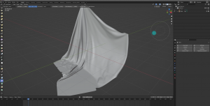 Симуляция ткани_Blender3D