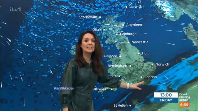 Laura Tobin-Short Leather Style Dress & Heels Stunning 22/3/24 HD смотреть онлайн