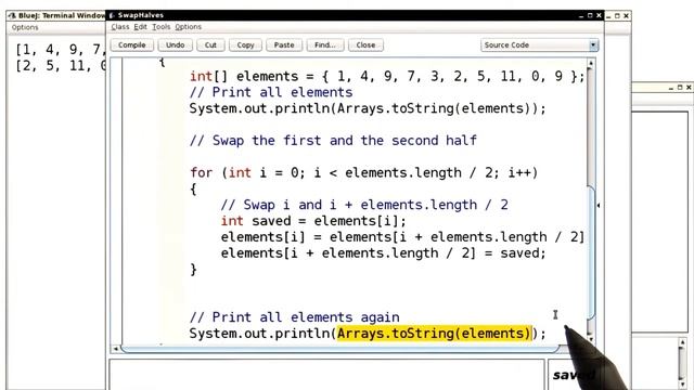 Swapping Halves - Intro to Java Programming смотреть онлайн