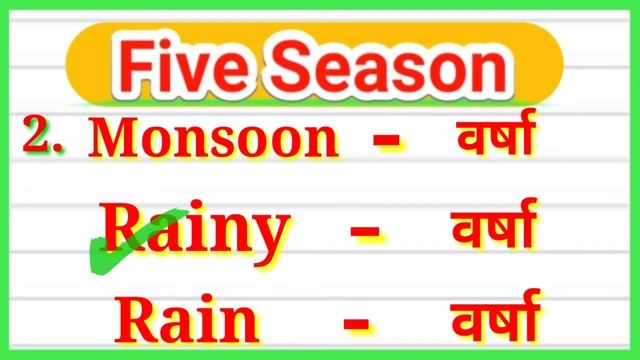 Names of five Season Hindi and English || Five Season || international Gyan смотреть онлайн
