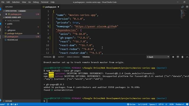 19 - Deploying our app into Github pages смотреть онлайн