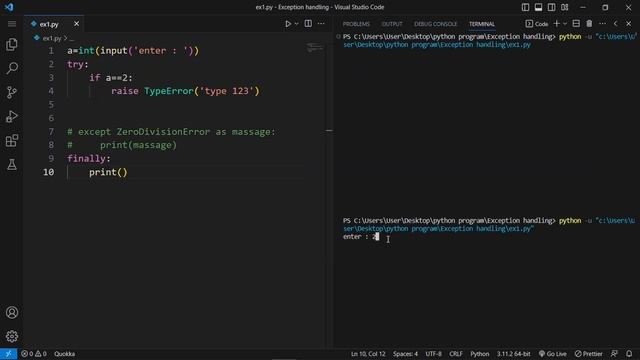 raise keyword and user defined exception in python?? | Python Programing #84 | By AKSD SOLUTION смотреть онлайн