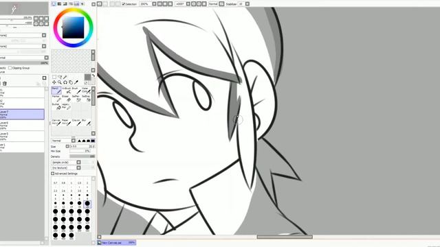✎ Young Chance | Sketch, Lineart BW process смотреть онлайн