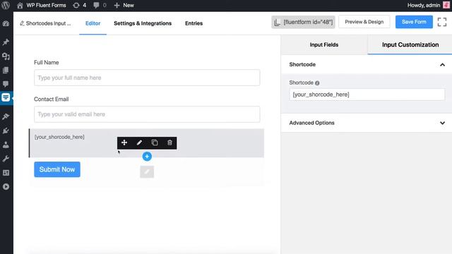 How to add Shortcode Field in WordPress | WP Fluent Forms смотреть онлайн