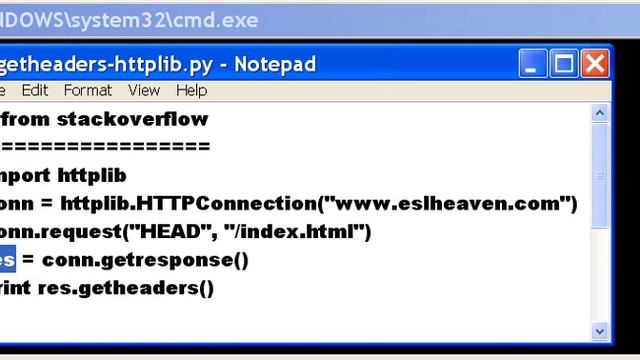 Python Header Info Using httplib смотреть онлайн