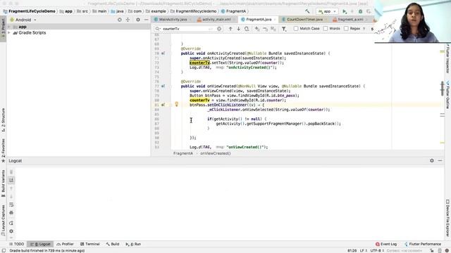 Fragment LifeCycle in Android (Part - 1) смотреть онлайн