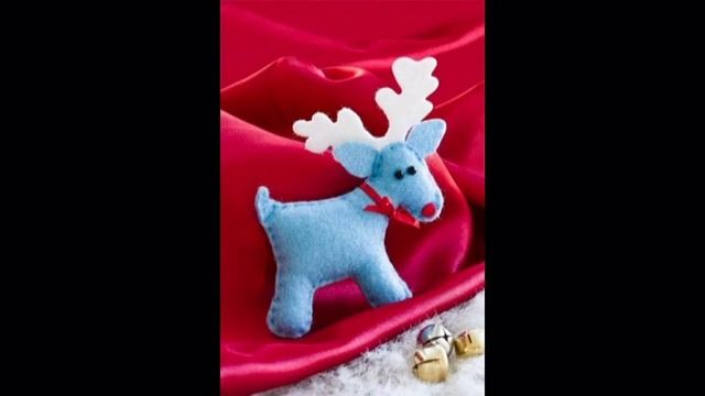 Олени из фетра. Выкройки. Deer made of felt. Patterns смотреть онлайн