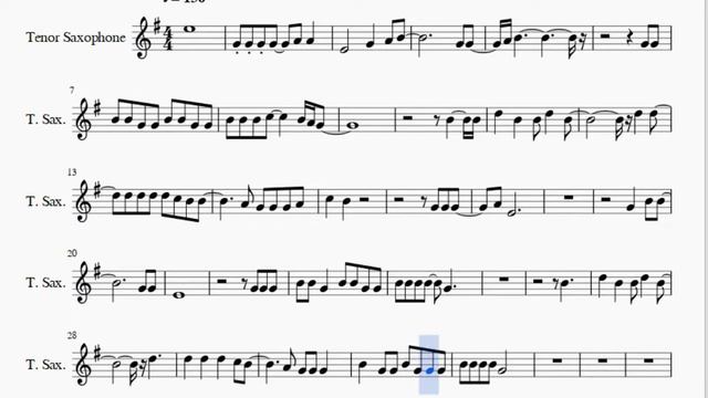 Tenor Sax Sheet Music: How to play There is A Light That Never Goes Out by The Smiths смотреть онлайн
