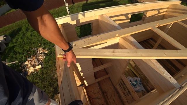 Брусовой дом 6х6м, из профилированного бруса 140х190мм. Дачный дом. #дом6х6 смотреть онлайн