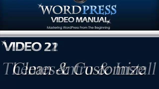 WordPress Video Manual video series смотреть онлайн