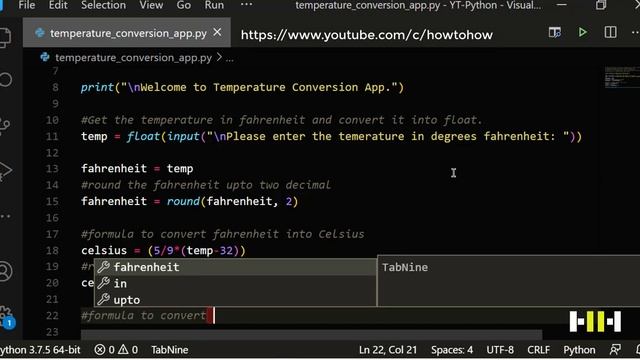 Beginners Python Programming | Temperature Conversion App | Project Base Python Tutorials смотреть онлайн
