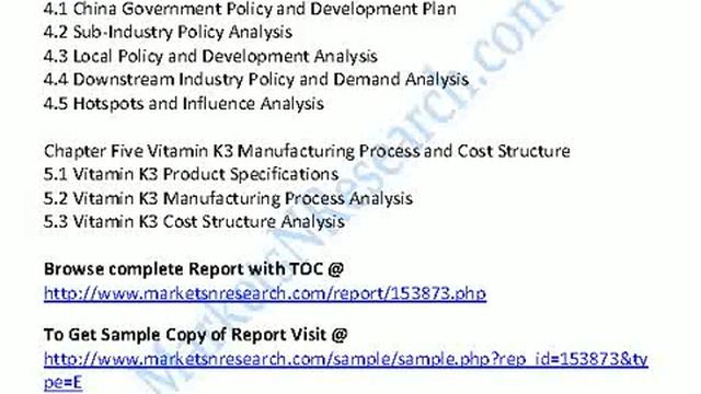 China Vitamin K3 Industry 2012 Market Size, Share, Growth, Research & Forecast смотреть онлайн