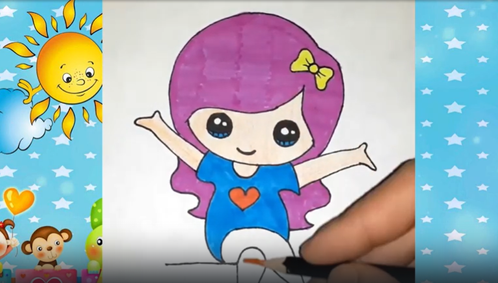 Как легко нарисовать Девочку смотреть онлайн