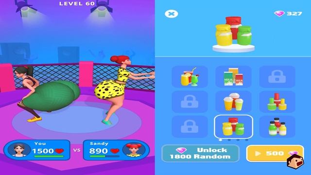 Twerk Race 3D | Juice Run - All Level Gameplay Android,iOS - WORLD CUP GAME смотреть онлайн