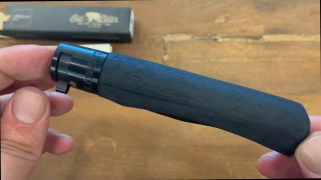 Unboxing Briceag Old Bear Classic All Black Inox Black Wood lama 9cm 930321 MNN смотреть онлайн