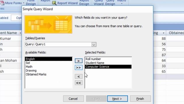 How to use query wizard in ms access ms access me query wizard ka upayog смотреть онлайн