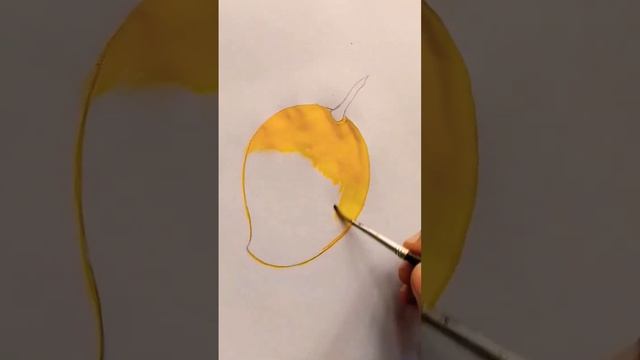 easy mango drawing using 20 rupees water colour? смотреть онлайн