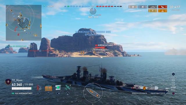 World of Warships: Legends - First game in the Kronshtadt - How many citadels you want? ...Yes! смотреть онлайн