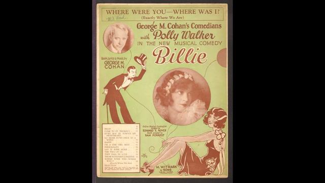 Where Were You, Where Was I? (Exactly Where We Are) -- Piano Roll Version