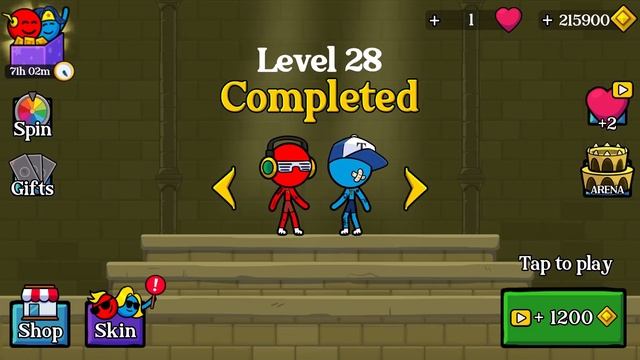 Watergirl and Fireboy Stickman animation : Red and Blue Stickman - Animation Parkour Game Part 2 смотреть онлайн