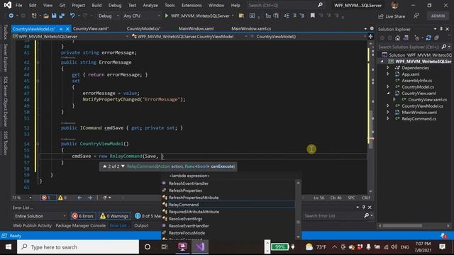 WPF .NET5 - MVVM Pattern Part 4: Write Data to SQL Server смотреть онлайн