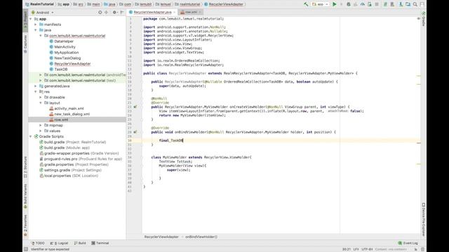Introduction to Realm Database for Android #6 (Building the adapter) смотреть онлайн