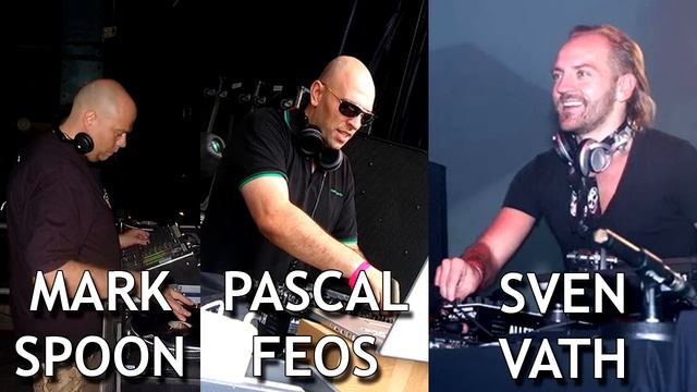 Sven Vath, Mark Spoon & Pascal Feos @ Hessentag HR3 Clubnight, Schwalmstadt, Germany (24.06.1995)