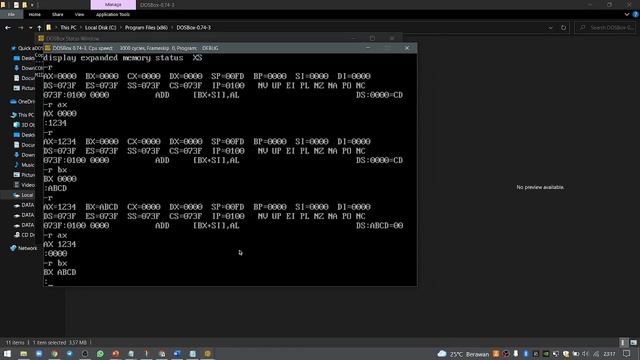 ASSEMBLY 8086 DEBUG, MOUNTING, AND SETUP ENVIRONMENT смотреть онлайн