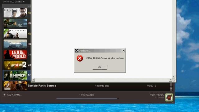 FATAL ERROR cannot initialize renderer - Sniper Ghost Warrior смотреть онлайн
