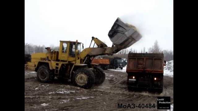 Front loader MoAZ-40484 - Фронтальный погрузчик МоАЗ-40484 смотреть онлайн