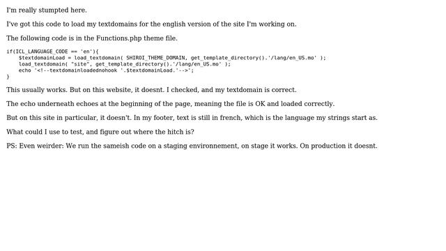 Wordpress: How to debug load_textdomain? смотреть онлайн