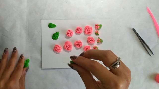МК как сделать розы из теста за 2 минуты смотреть онлайн