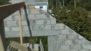 Двускатная мансардная кровля. Установка прогона своими руками.