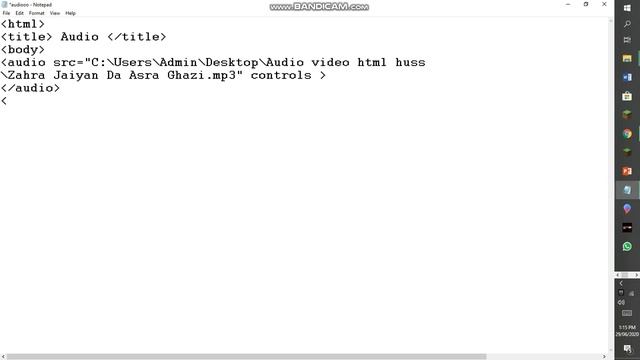 How to put audio,video and image in html in notepad смотреть онлайн