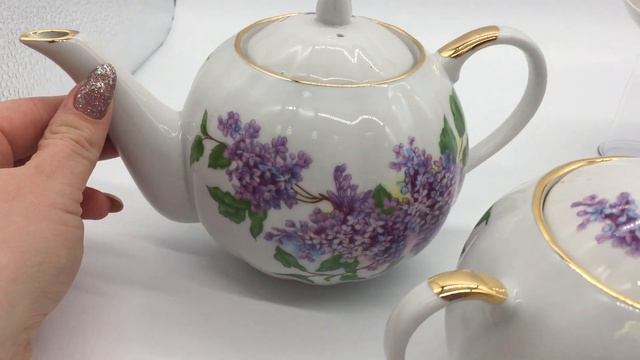 Сервиз сирень Видеообзор Дулевский фарфор смотреть онлайн
