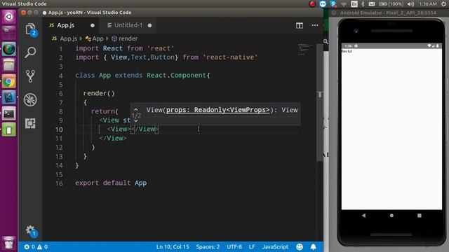 React-Native tutorial # flex basic смотреть онлайн