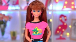 КРАШУ ВОЛОСЫ гелем 1993 года Барби с блестками✨Обзор/распаковка Glitter Hair Barbie 90-х