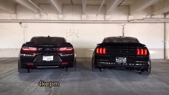 Camaro SS vs Mustang GT - Corsa Extreme exhaust comparison смотреть онлайн