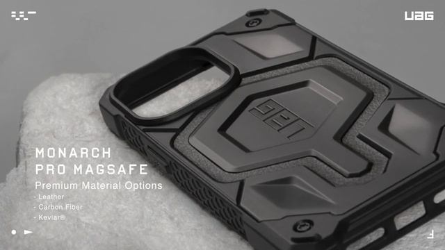 Чехол Urban Armor Gear (UAG) Monarch Pro for MagSafe Series для iPhone смотреть онлайн