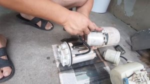 Замена топливного фильтра и насоса, Тойота королла филдер 141 кузов.