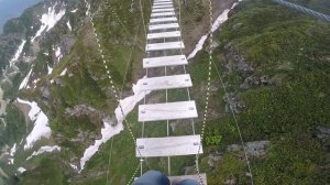 Подвесной мост Роза Хутор от первого лица | Gopro