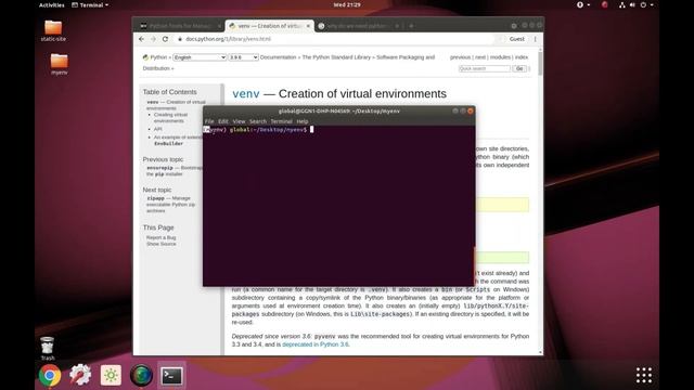 How to create a virtual environment in Python using venv смотреть онлайн
