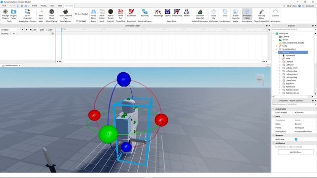 Анимация Инструмента в Roblox Studio (2021) | Создание инструмента с нуля смотреть онлайн