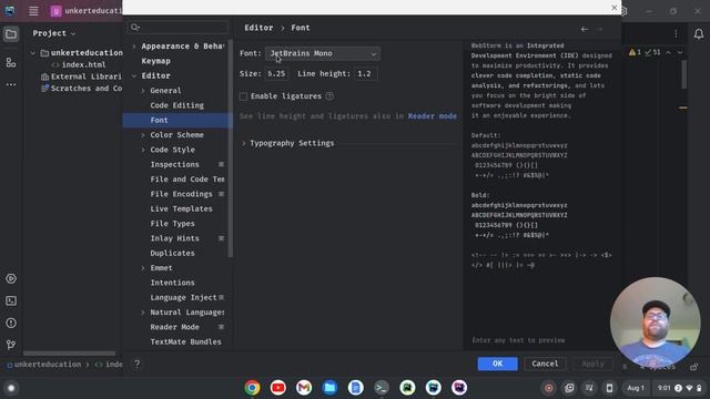 How to Customize Fonts in WebStorm смотреть онлайн